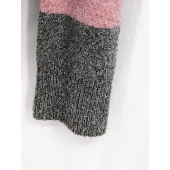 Madewell Oversized Sweater Women Size S Colorblock Casual Retro Academia Lagom - Picture 7 of 8